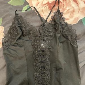 black lace bodysuit